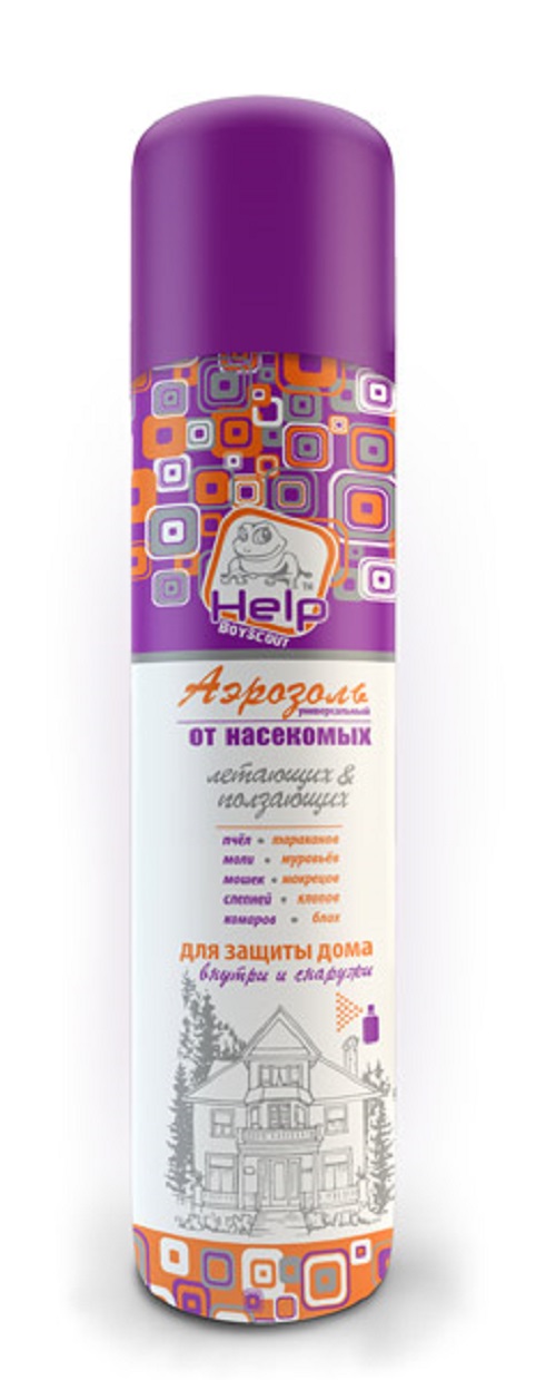 

Аэрозоль от насекомых HELP 80222 180 мл
