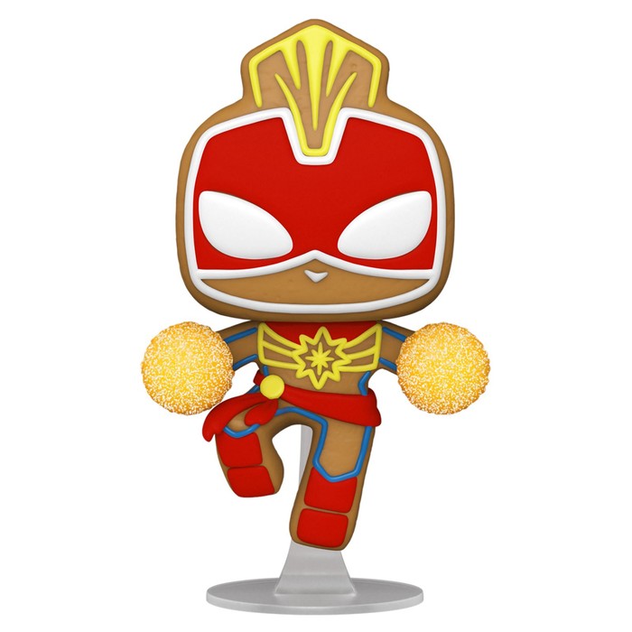 Фигурка Funko POP! Bobble Marvel Holiday Gingerbread Captain Marvel