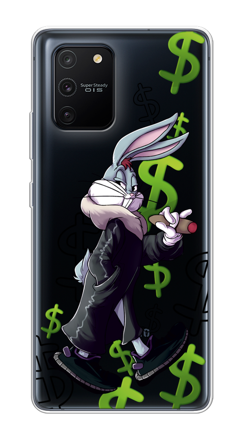 

Чехол на Samsung Galaxy A91/S10 Lite "Rich Bugs Bunny", Зеленый;черный;голубой, 29950-6