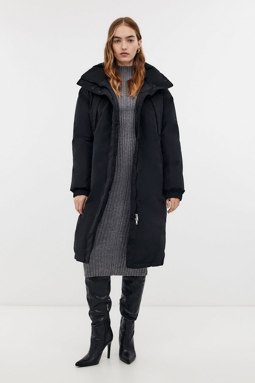 

Пуховик женский Baon B0224502 черный 2XL, B0224502