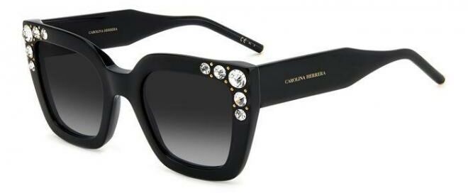 

Солнцезащитные очки женские CAROLINA HERRERA HER 0130/S 807, черный, HER 0130/S 807