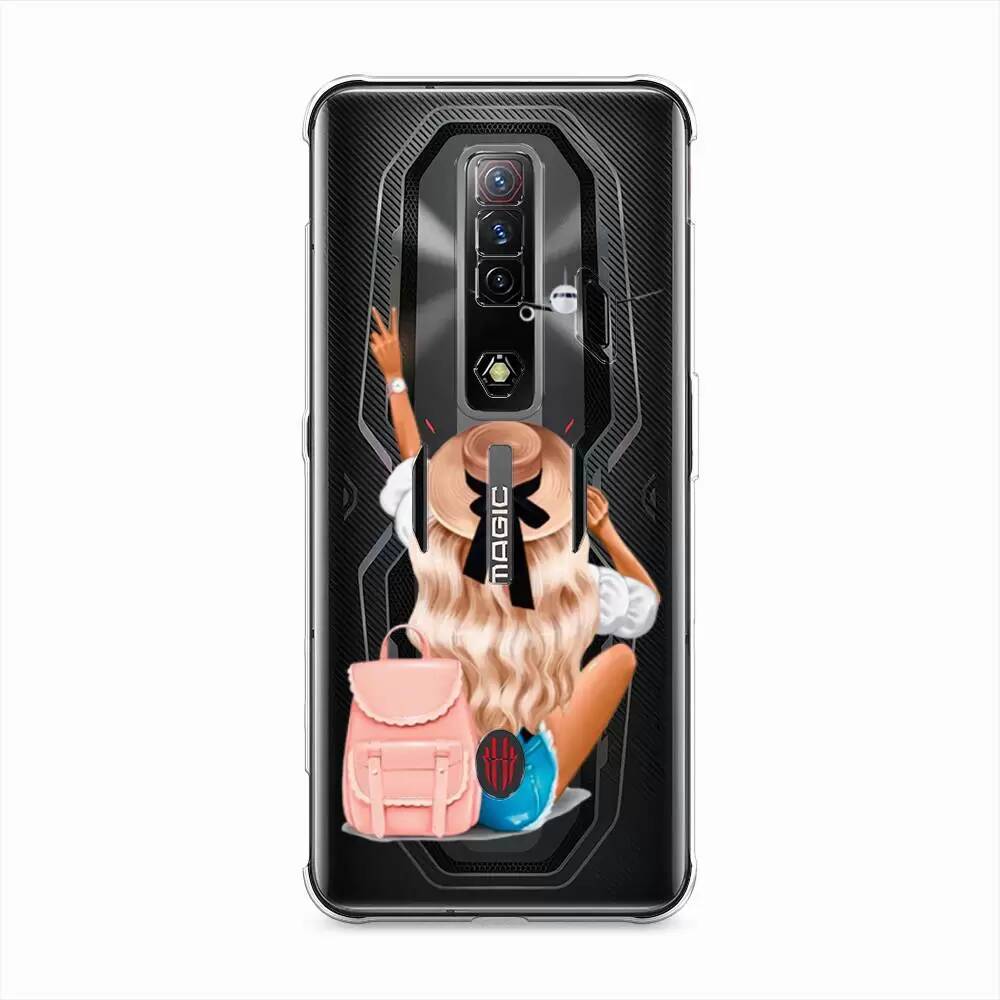 

Силиконовый чехол Awog "Автостопом самолетом" для ZTE Nubia Red Magic 7S, Разноцветный, 136350-7