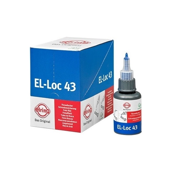 Герметик El-Loc 43 [Синий, Флакон 50ml] [-55c...+180c] Elring арт. 954000