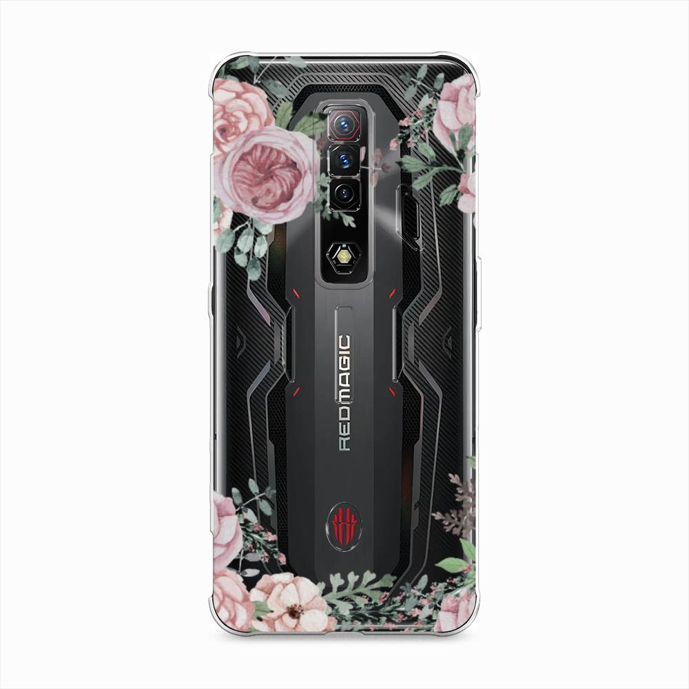 

Чехол Awog на ZTE Nubia Red Magic 7S / ЗТЕ Нубия Ред Мэджик "Нежные розы акварель", Разноцветный, 136350-8