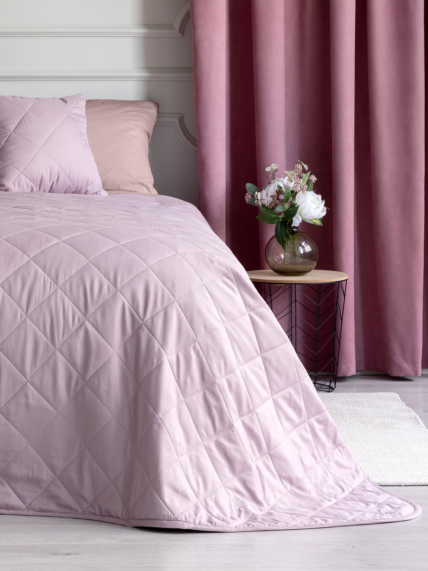 

Покрывало стеганое микрофибра Унисон 200x240 Soft touch Rose