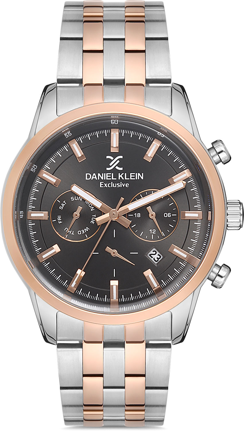 фото Наручные часы мужские daniel klein dk.1.12918-4 золотистые/серебристые