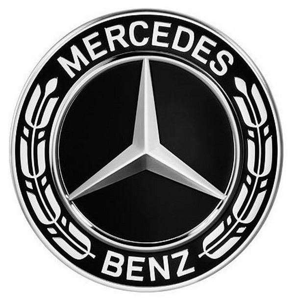 фото Колпак колесный звезда с лавровым венком черный mercedes-benz арт. a22240022009040