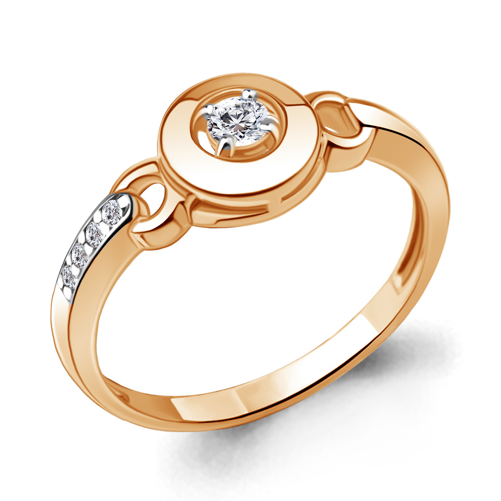 

Кольцо из красного золота с бриллиантом Aquamarine Aquamarine 964013Ак_585_кз р. 16,5, 964013Ак_585_кз