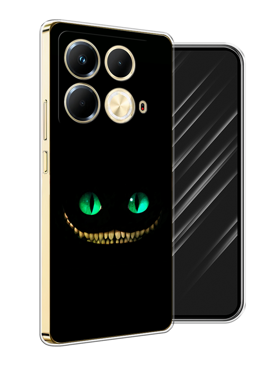 

Чехол Awog на Infinix Note 40 "Зеленоглазый чеширский кот", Черный, 3105850-1