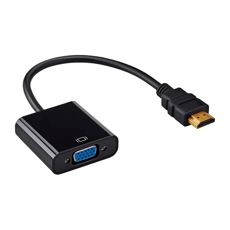 Переходник Buro HDMI - VGA вилка-розетка 0.1м (HDMI-M-VGA-F) 100043832553 черный