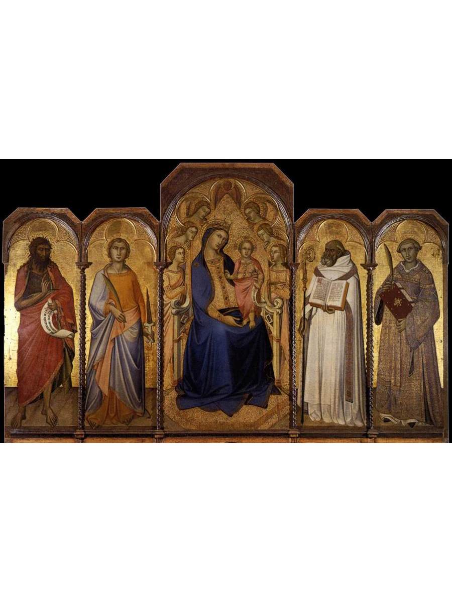 

Постер DRABS A2 Лука ди Томме Virgin and Child with Saints