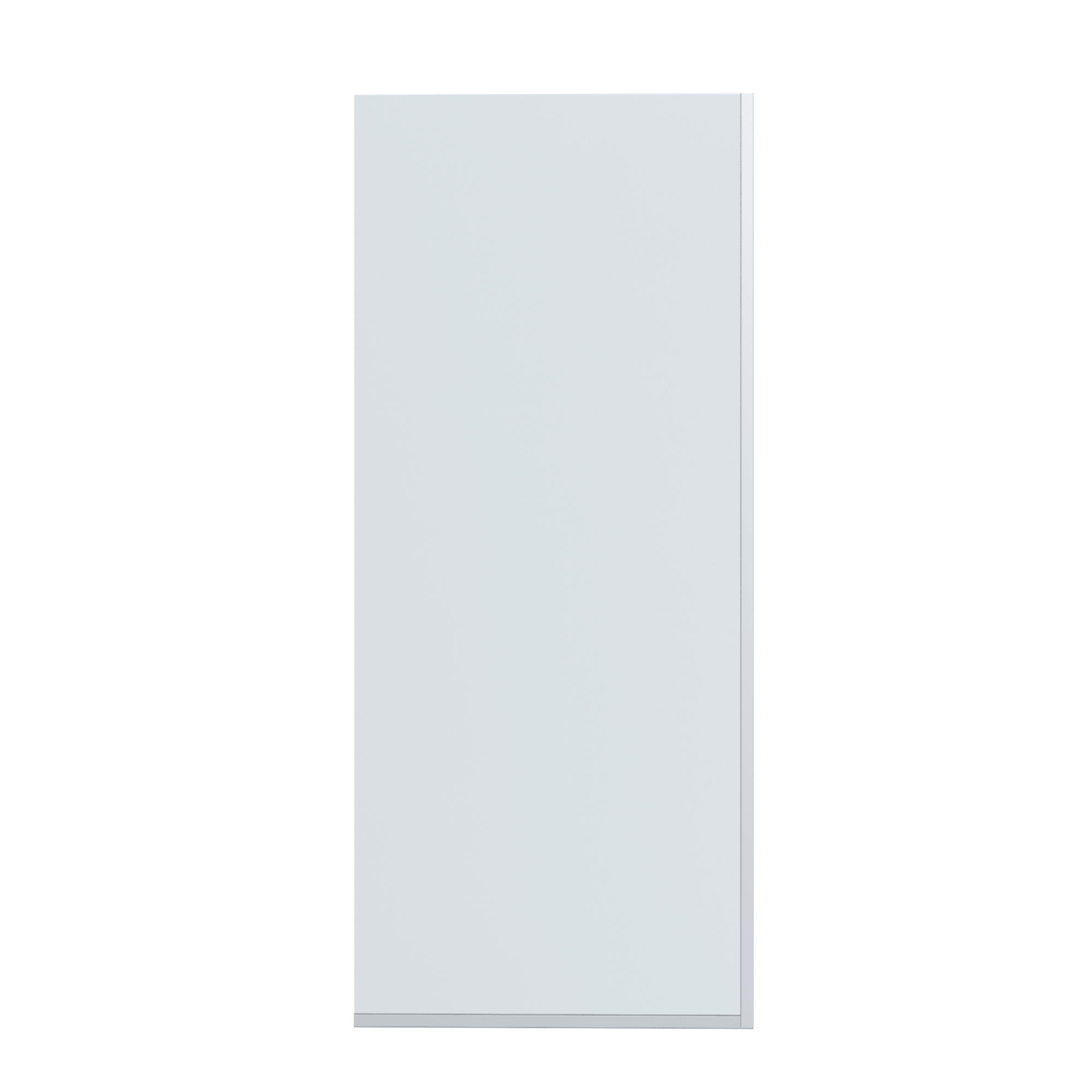 Шторка (ширма) неподвижная MEBELVANN 140x60, прозрачная стеклянная 8мм, черный профиль кпб витраж серый р 2 0 сп
