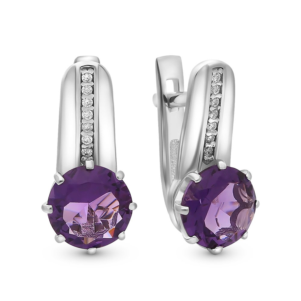 

Серьги из серебра с фианитом 585Gold 702007371, 702007371