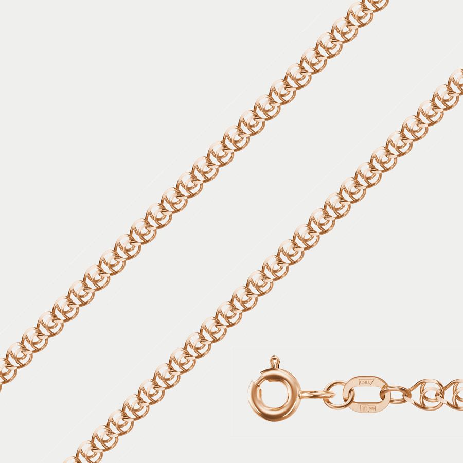 

Цепочка из золота 50 см GOLD CENTER НЦ 12-087ПГ 0.50, Золотистый, НЦ 12-087ПГ 0.50