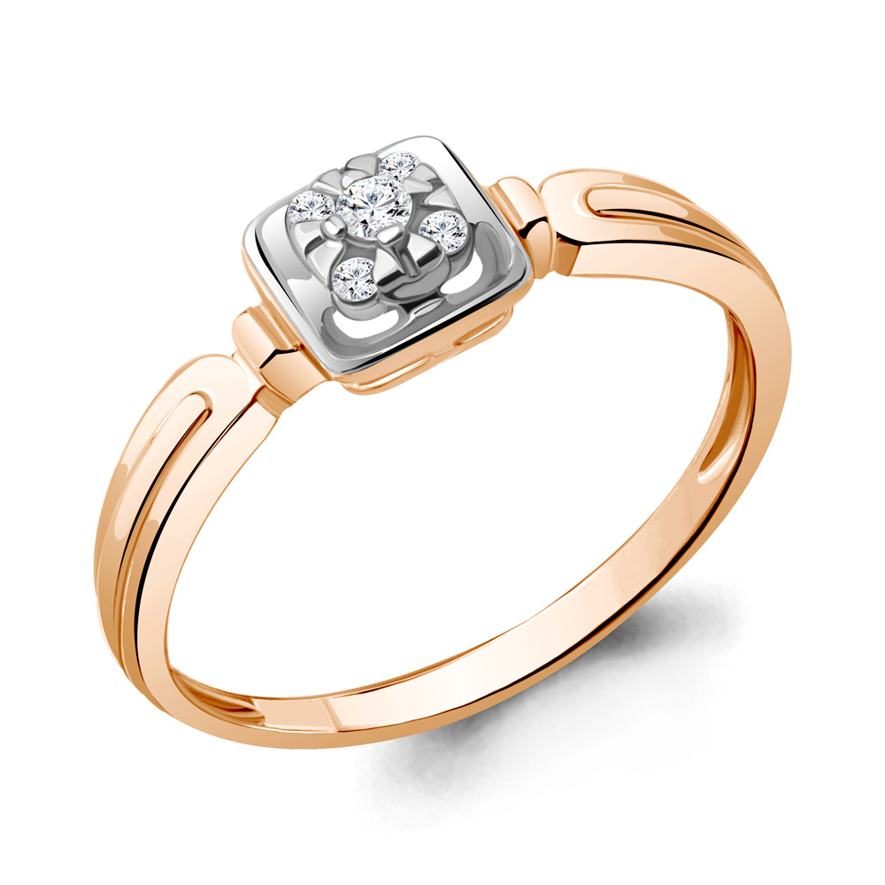 

Кольцо из красного золота с бриллиантом Aquamarine Aquamarine 964015к_585_кз р, 964015к_585_кз