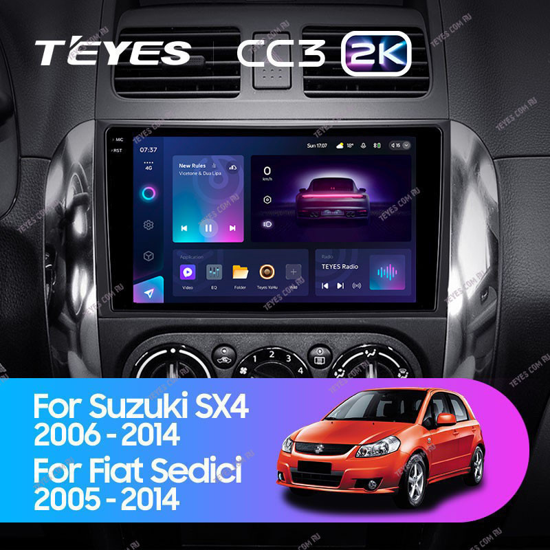 Штатная магнитола Teyes CC3 2K 360 6128 Suzuki SX4 1 2006-2014 5600000₽