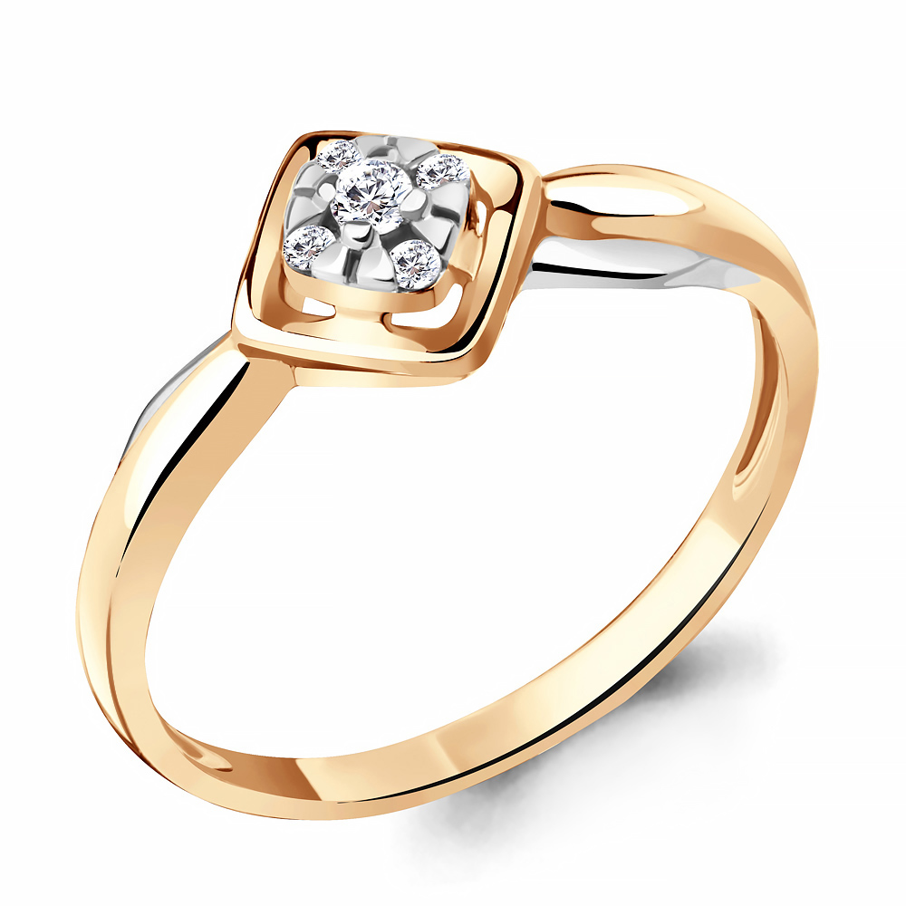 

Кольцо из красного золота с бриллиантом Aquamarine Aquamarine 964016к_585_кз р, 964016к_585_кз