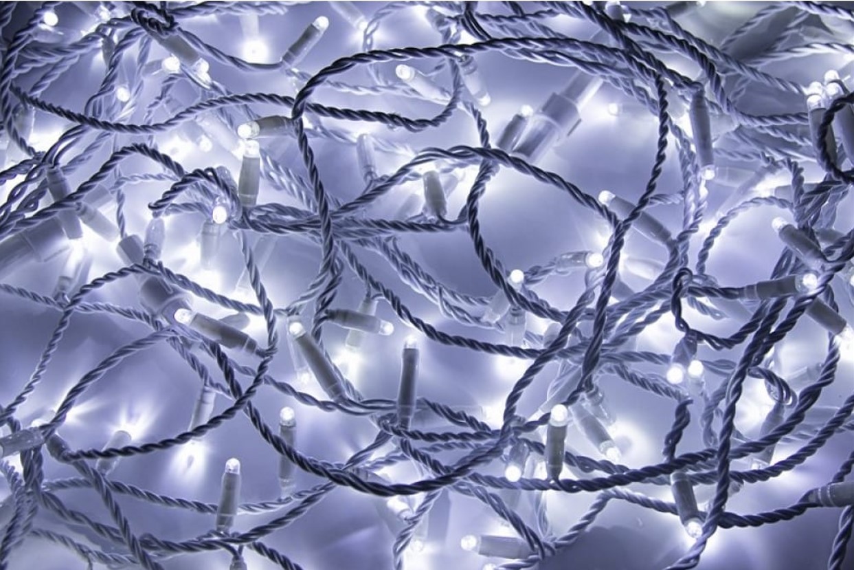 Световая гирлянда новогодняя Neon-Night Дюраплей LED 315-125 20 м белый холодный