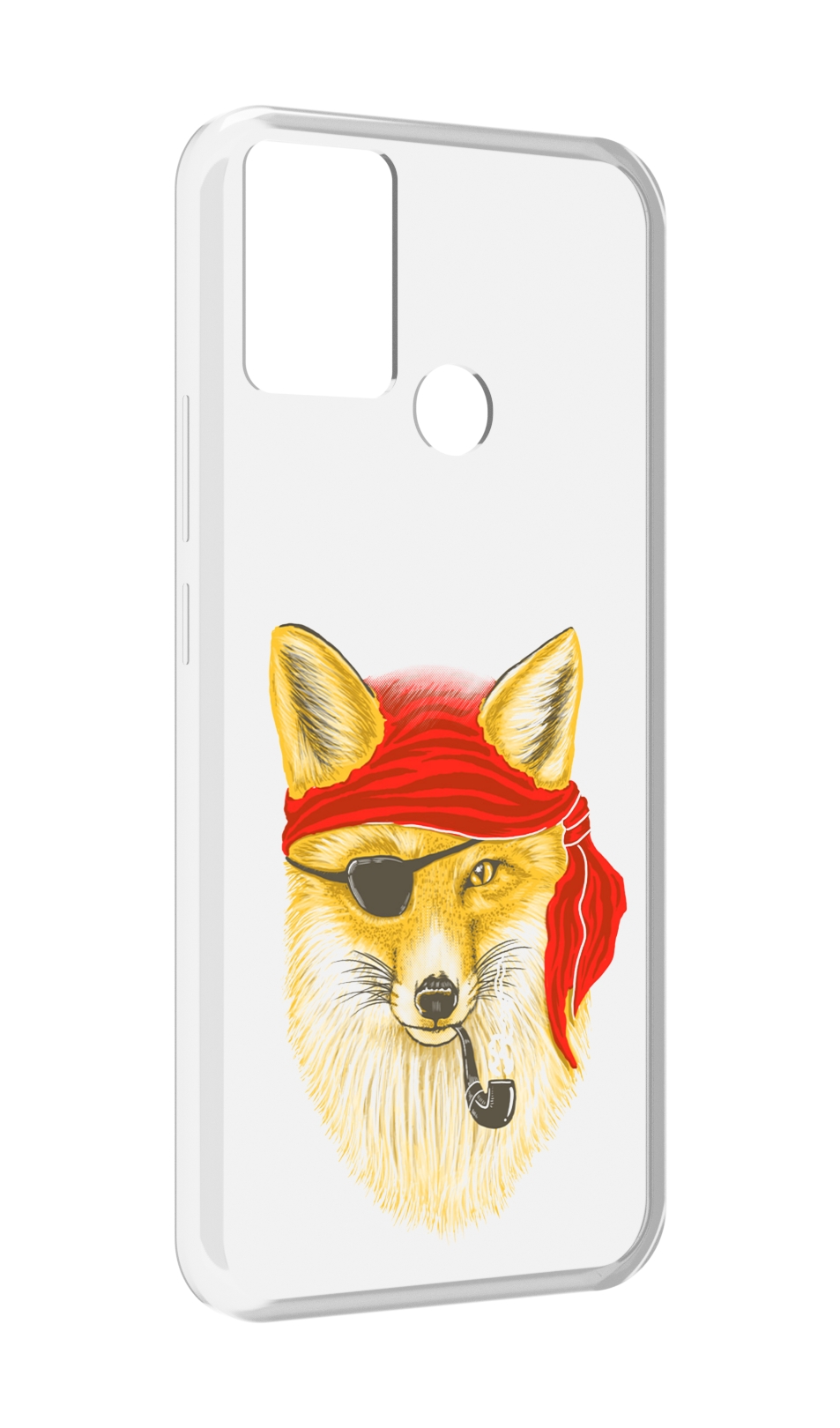 

Чехол MyPads лиса-пират для Infinix Hot 11 Play, Прозрачный, Tocco