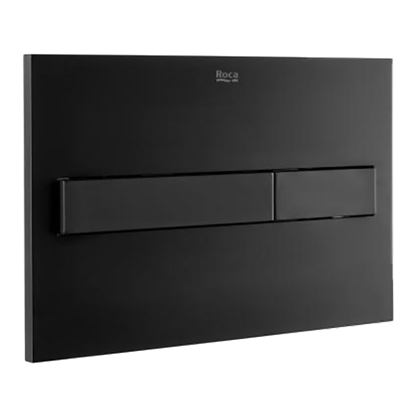 

Клавиша для инсталляции Roca Duplo PL-7 двойной смыв, черная матовая 890188206