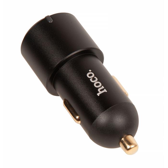

Автомобильная зарядка (от прикуривателя) HOCO NZ6, 1xUSB-A, 2xType-C, PD45W, черный