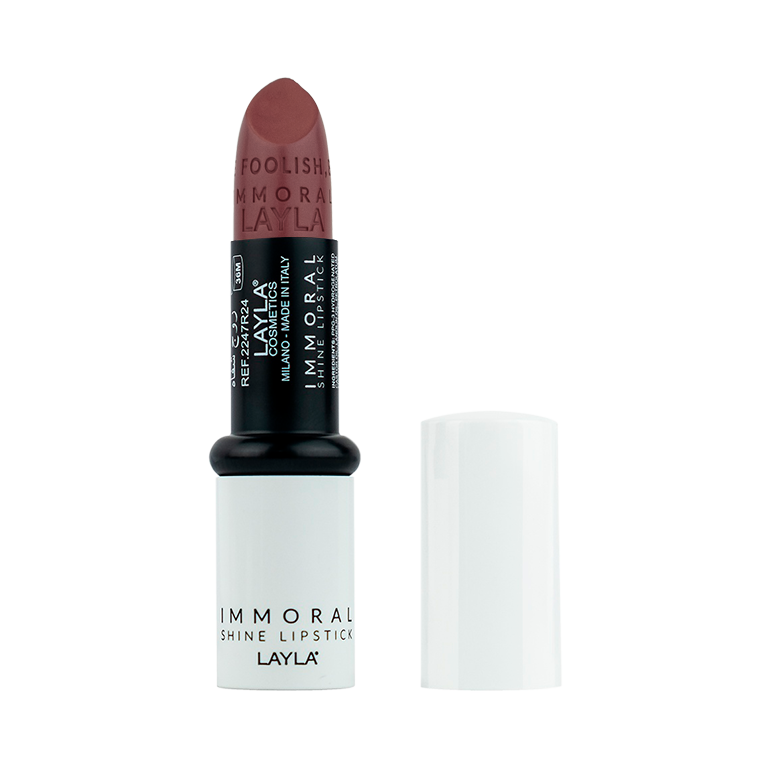 Помада для губ Layla Cosmetics блестящая  Immoral Shine Lipstick N7 кисть для помады из нейлона овальная 5 цв blue