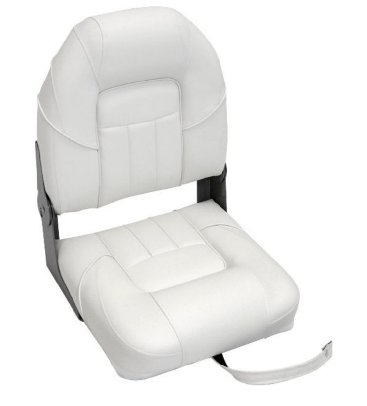 фото Сиденье мягкое складное premium centurion boat seat, белое техномарин