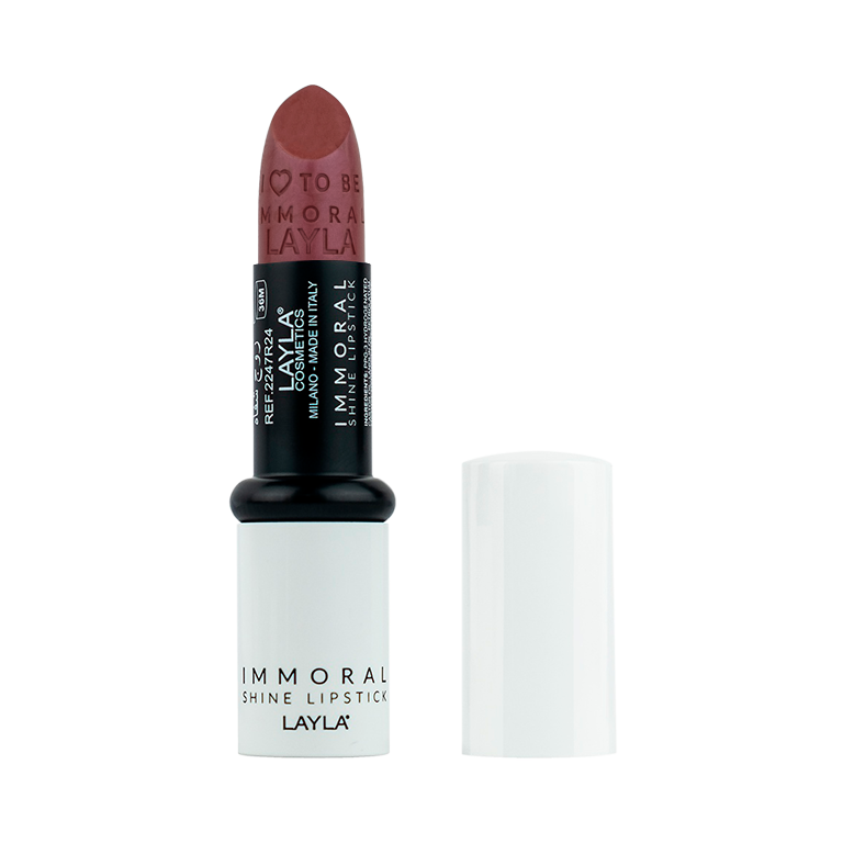 фото Помада для губ layla cosmetics блестящая immoral shine lipstick n15