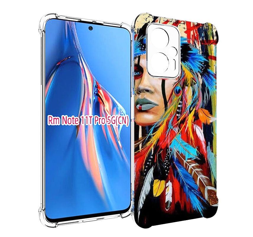 

Чехол MyPads индеец расписной для Xiaomi Redmi Note 11T Pro / 11T Pro Plus / Poco X4 GT..., Прозрачный, Tocco