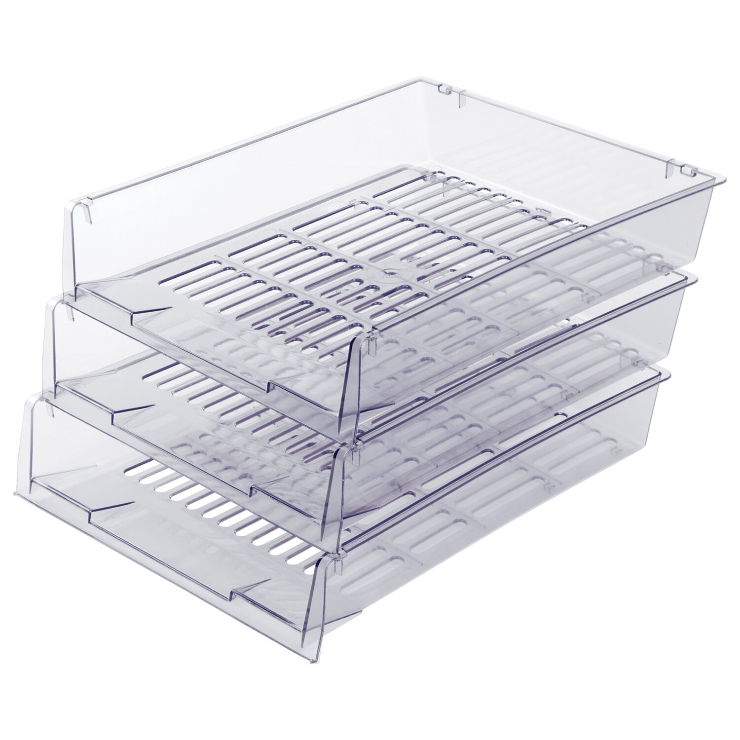 

Brauberg горизонтальные, 3 шт, 340х270х70 мм, прозрачные, Office, Прозрачный