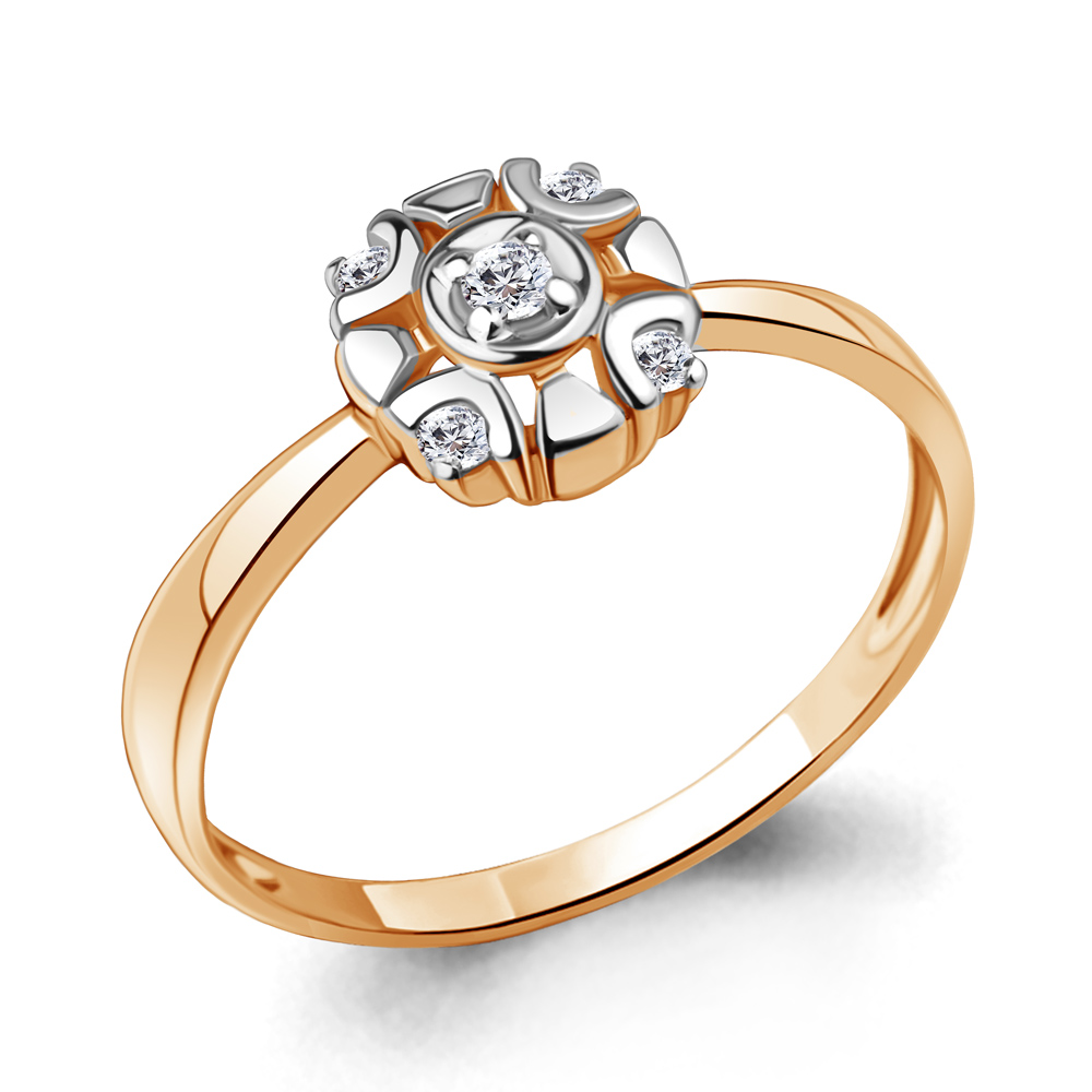 

Кольцо из красного золота с бриллиантом Aquamarine Aquamarine 964021Ак_585_кз р, 964021Ак_585_кз