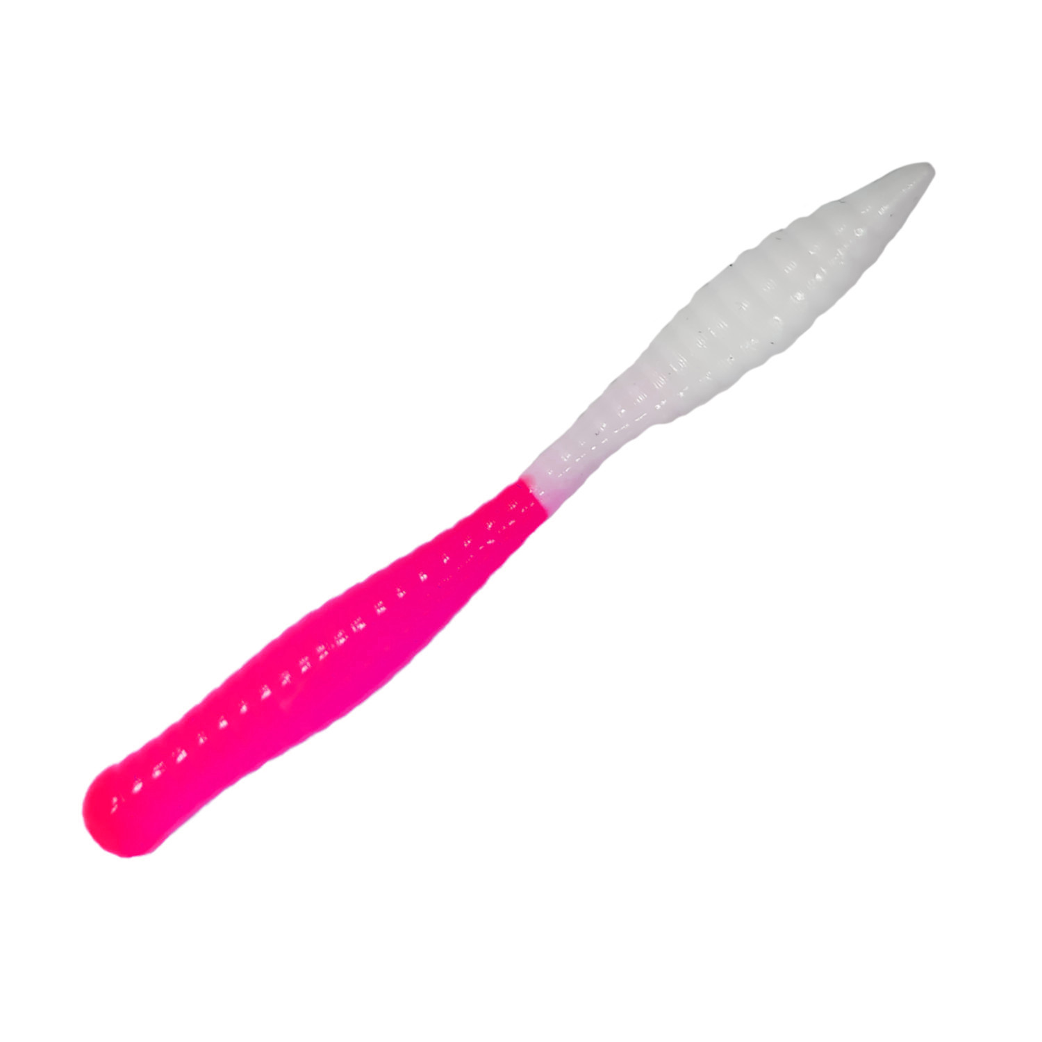 

Силиконовая приманка SANSAN trout lure в банке beaver 77сыр col 11 white-pink 10шт, Разноцветный, BEAVER 77