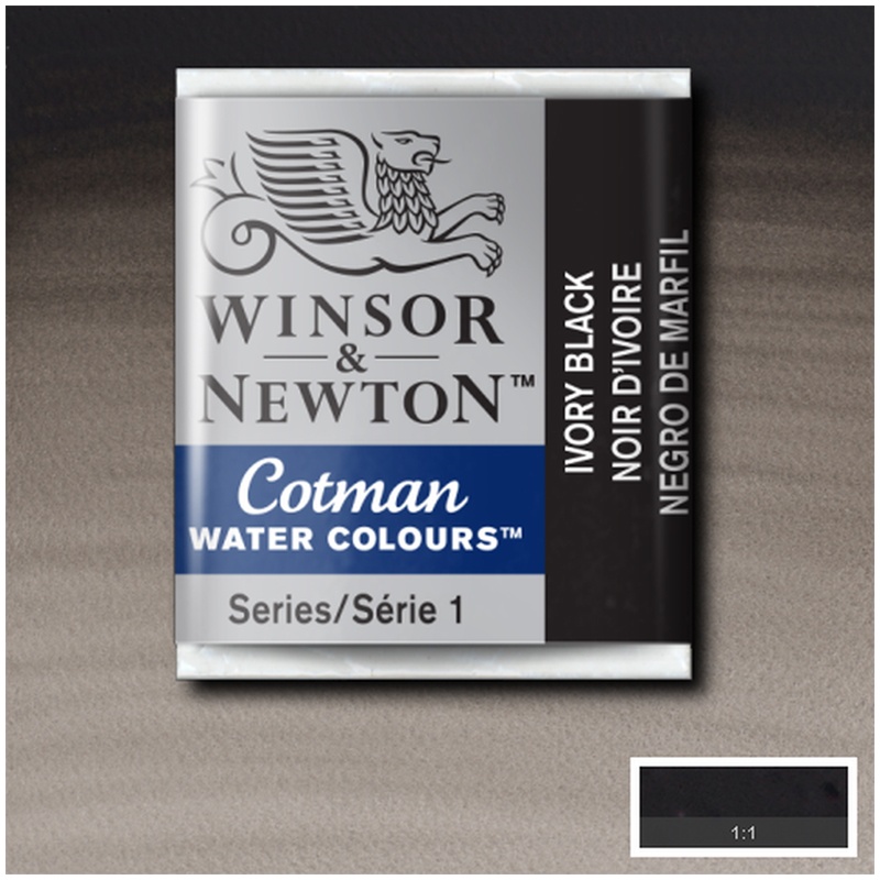 

Winsor&Newton "Cotman", малая кювета, 3 шт, черная слоновая кость