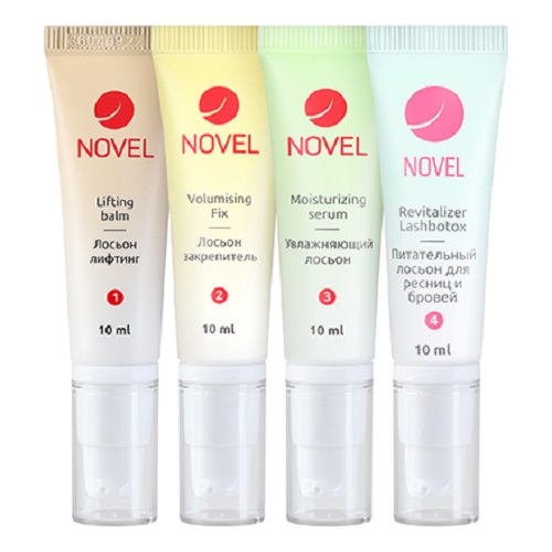 

Набор Novel составы для ламинирования ресниц и бровей 1 2 3 + ботокс для укладки, 10 мл