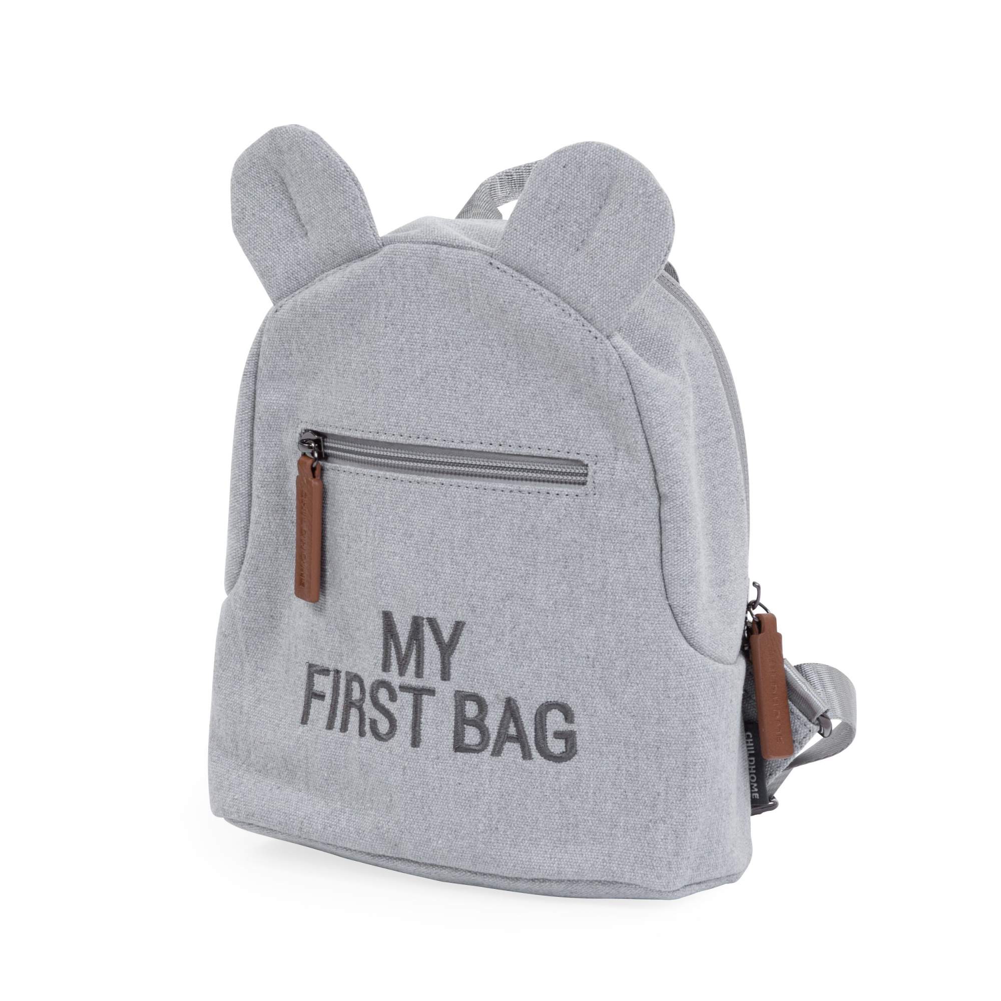 Рюкзак детский для девочек, мальчиков CHILDHOME MY FIRST BAG, серый