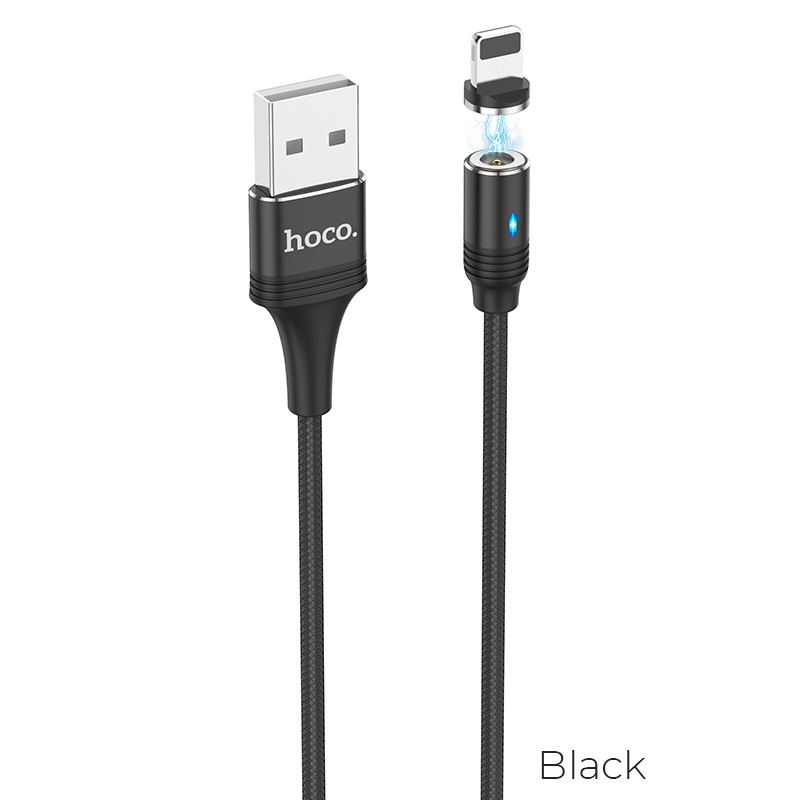 

Кабель Hoco U76 Fresh USB - Lightning 1.2 м, черный, U76 Fresh