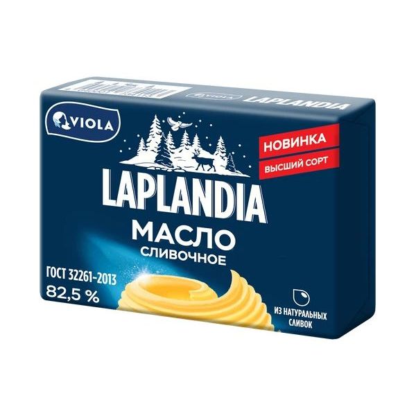 Сладкосливочное масло Laplandia несоленое 82,5% 180 г