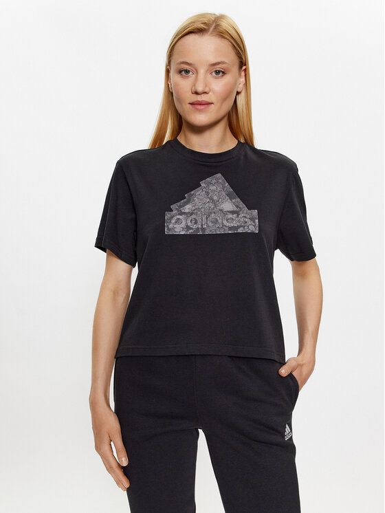 

Футболка женская Adidas 0000302291892 черная XS (доставка из-за рубежа), Черный, 0000302291892