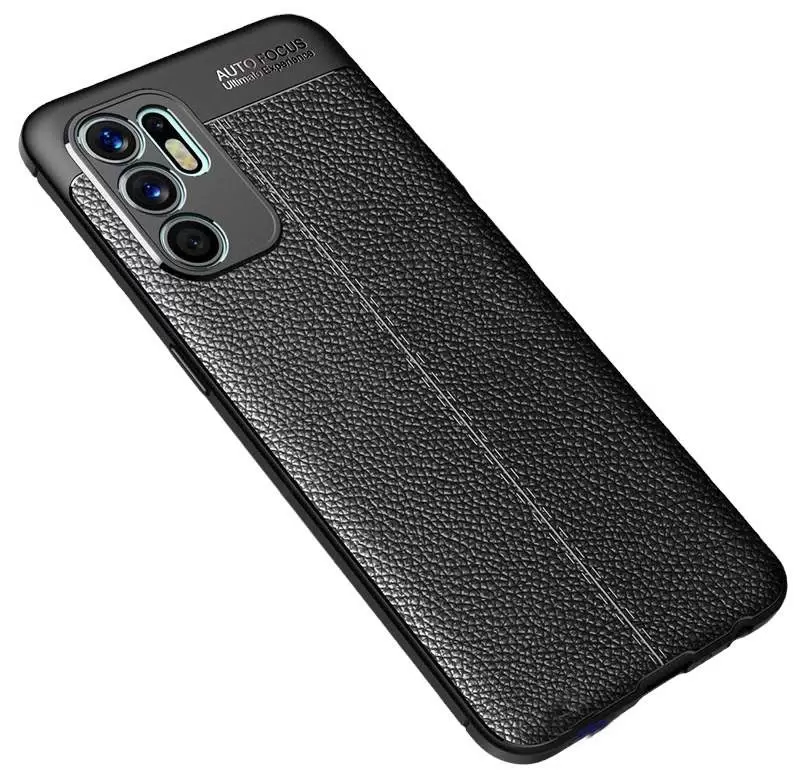 

Чехол бампер накладка MyPads Pelle Morbida для OPPO Reno 6 5g, Черный