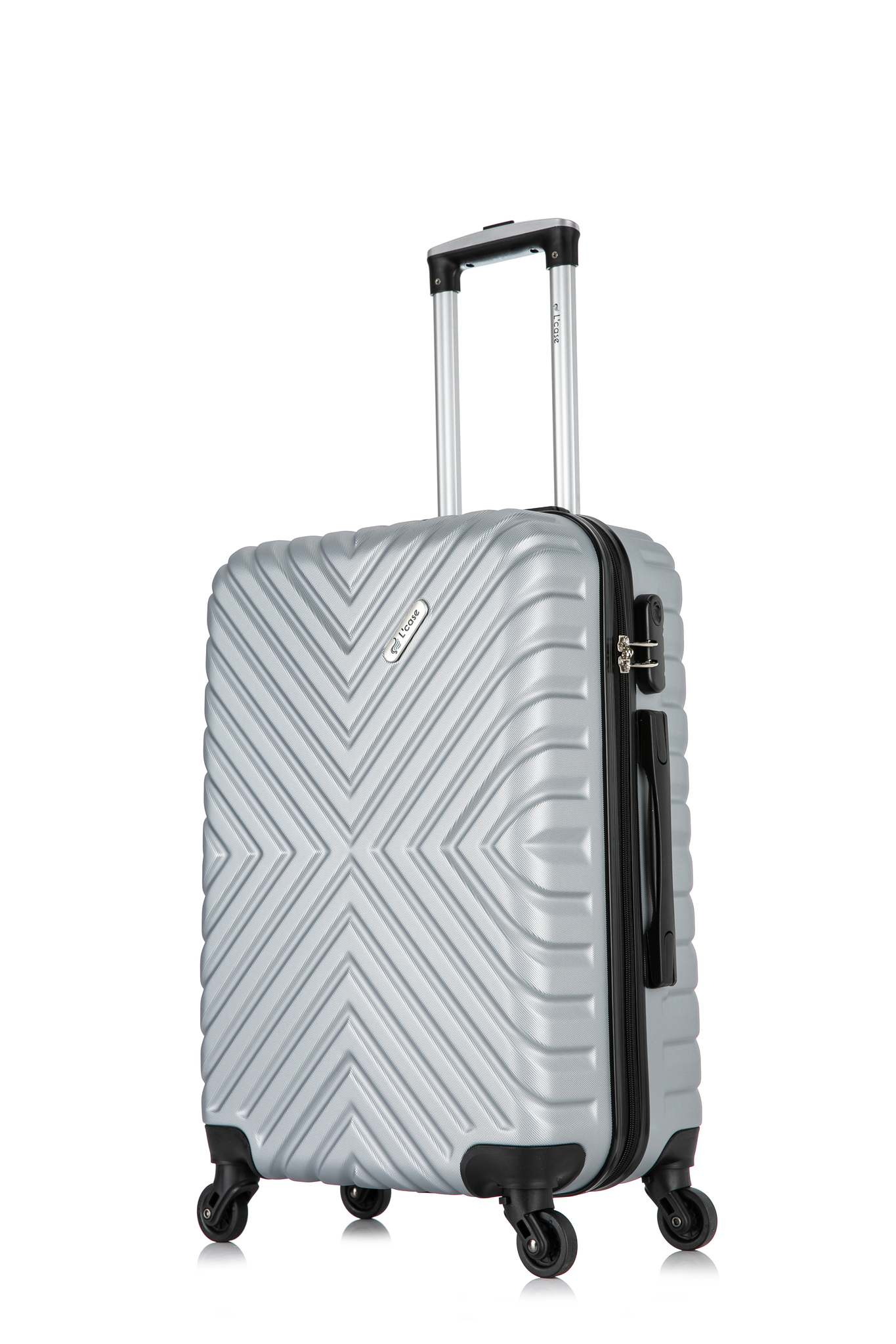 

Чемодан L'Case New Delhi серебристый M, New Delhi