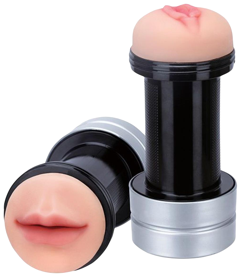 фото Двусторонний мастурбатор realstuff 2 in 1 hummer mouth vagina ротик и вагина dream toys