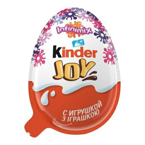 Шоколадное яйцо Kinder Joy для девочек молочное 21 г