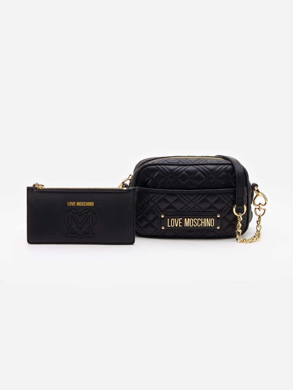 Комплект сумкакошелек женский Love Moschino JC4017PP черный 26890₽