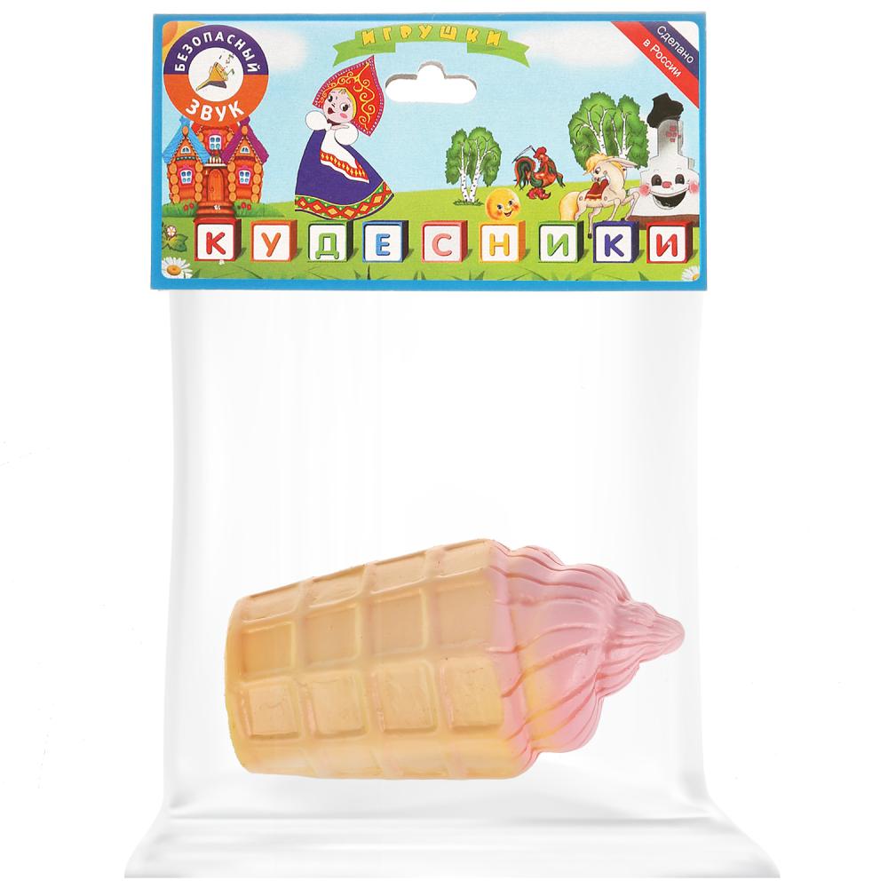 

Резиновая игрушка Мороженое ЗАО ПКФ Игрушки, Бежевый;розовый
