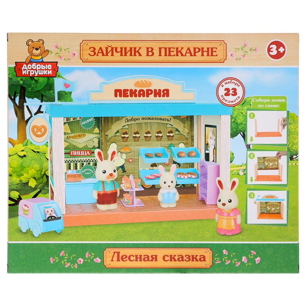 

Резиновая фигурка Играем Вместе Лесная сказка, Зайчик в пекарне B1601687-R