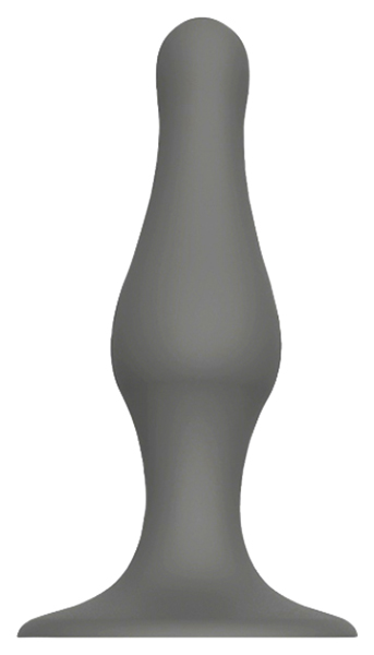 фото Серый удлиненный анальный стимулятор plug with suction cup 12,7 см dream toys