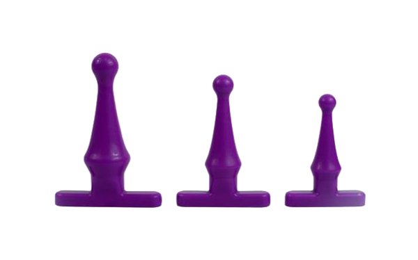 фото Набор фиолетовых анальных стимуляторов climax anal tush teaser training kit topco sales