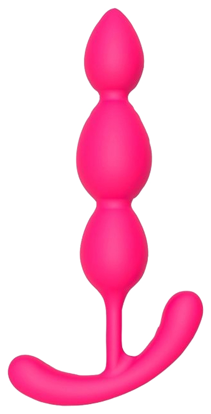 фото Розовый анальный стимулятор silky smooth t-teardrop 11 см dream toys