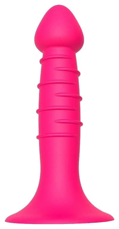 фото Розовая анальная пробка-фаллос spiral plug 13,5 см dream toys