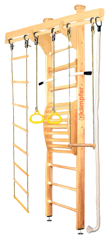 фото Спортивный комплекс kampfer wooden ladder maxi ceiling №1 натуральный стандарт